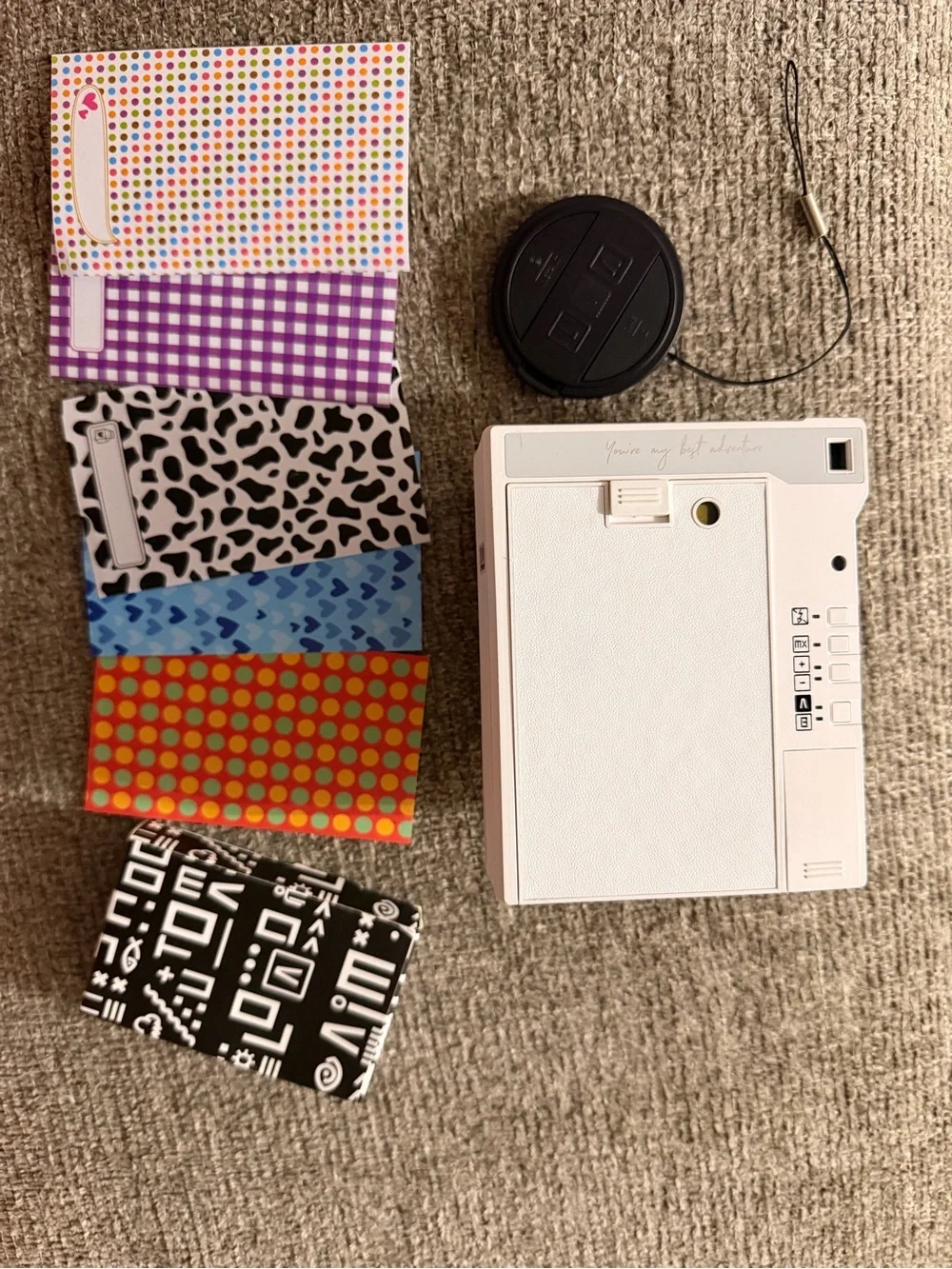 White Lomo'Instant Adventure Camera with Accessories